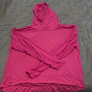 90 Degree By Reflex Hooded Long Sleeve Pullover - Hot Pink